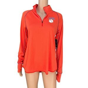 COLOSSEUM CLEMSON TIGERS women’s LIGHTWEIGHT 1/4 ZIP TOP sz XL NWT